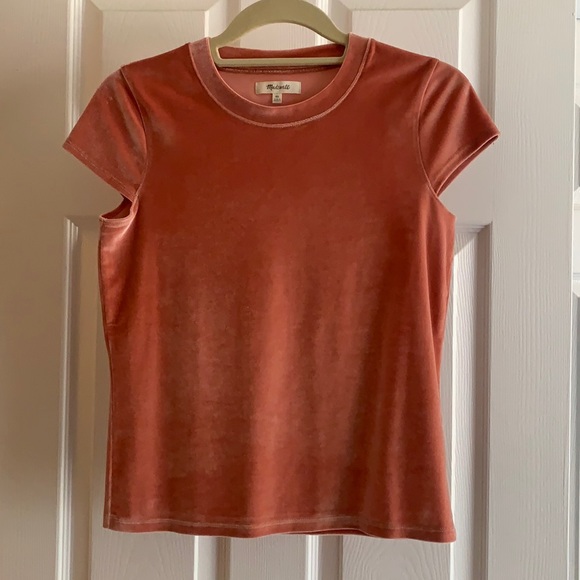 Madewell Velvet Crewneck Tee - Picture 2 of 5